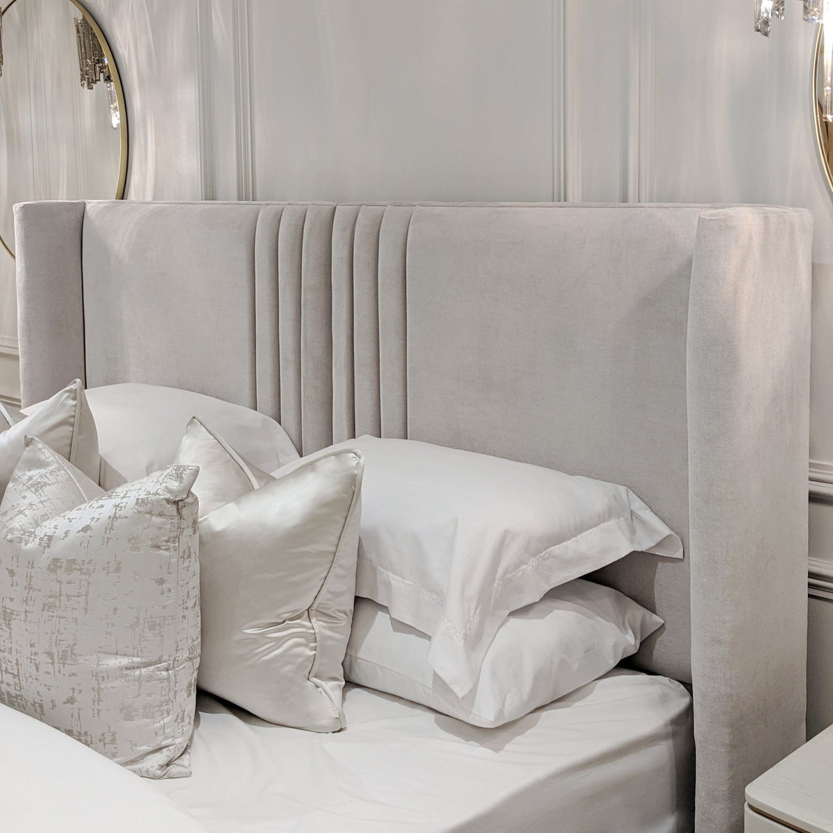 Elvira Luxury Beds Frame with Optional Ottoman Storage