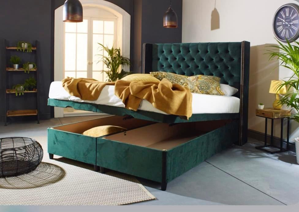 Luxury End Lift Divan Storage Bed
