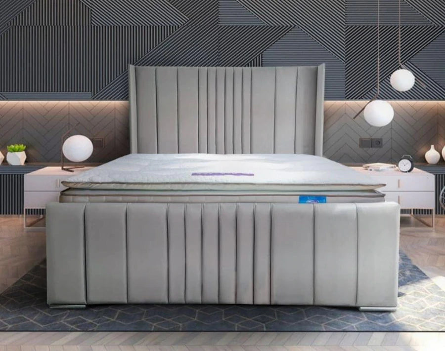 Claire Winged Panel Bed
